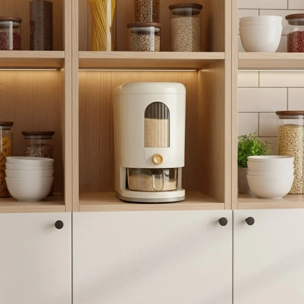 5/10kg Rice Dispenser Moisture Proof Sealed Rice Storage Container Insect-proof Large Capacity Beans Storage Bin Kitchen