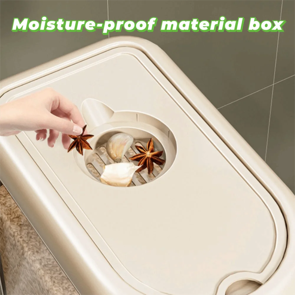 5/10kg Rice Dispenser Moisture Proof Sealed Rice Storage Container Insect-proof Large Capacity Beans Storage Bin Kitchen